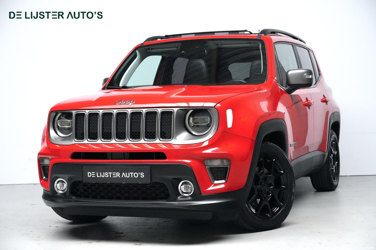 Jeep Renegade 1.3T Limited Sport Automaat 150 PK | Pano-dak | CarPlay | Acc | Leder | Stoel + Stuurverwarming | Beats Audio | Camera | Led | P Jeep Renegade 1.3T Limited Sport Automaat 150 PK | Pano-dak | CarPlay | Acc | Leder | Stoel + Stuurverwarming | Beats Audio | Camera | Led | P