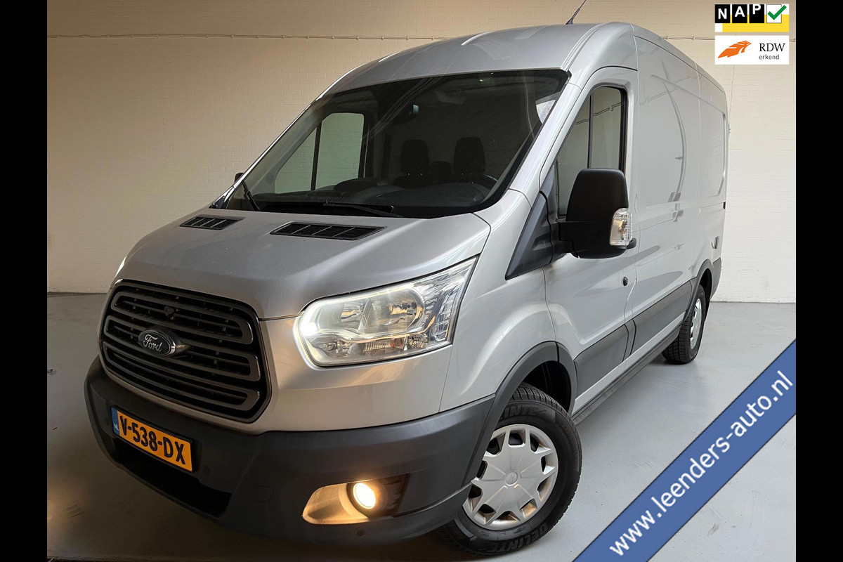 Ford Transit Servicewagen 350 2.0 TDCI euro6 L2H2 Trend 3Persoons Sortimo inrichting Airco Camera Grijs metallic RIJKLAARPRIJS!