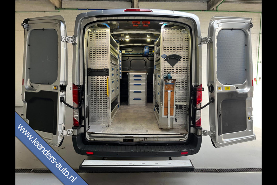 Ford Transit Sortimo inrichting 350 2.0 TDCI 130pk euro6 L2H2 Trend 3Persoons Servicewagen Grijs Metallic RIJKLAARPRIJS!