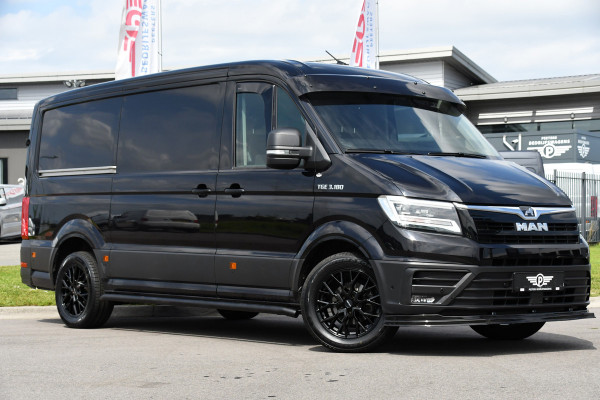 MAN TGE 3.180 35 2.0 L3H2 Black Edition Full Options! Adaptieve Cruise, Camera, Carplay, Clima, 177pk, LED, 2 x Schuifdeur, Automaat, Uniek!