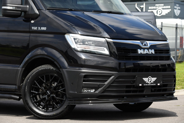 MAN TGE 3.180 35 2.0 L3H2 Black Edition Full Options! Adaptieve Cruise, Camera, Carplay, Clima, 177pk, LED, 2 x Schuifdeur, Automaat, Uniek!