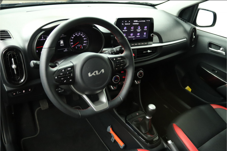 Kia Picanto 1.0 DPi GT-Line Apple Carplay/Android Auto - Cruise Control - Climate Control - Lederen Bekleding - Navigatie - Fabrieksgarantie tot 05-2031
