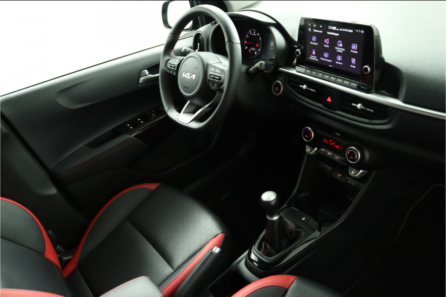 Kia Picanto 1.0 DPi GT-Line Apple Carplay/Android Auto - Cruise Control - Climate Control - Lederen Bekleding - Navigatie - Fabrieksgarantie tot 05-2031