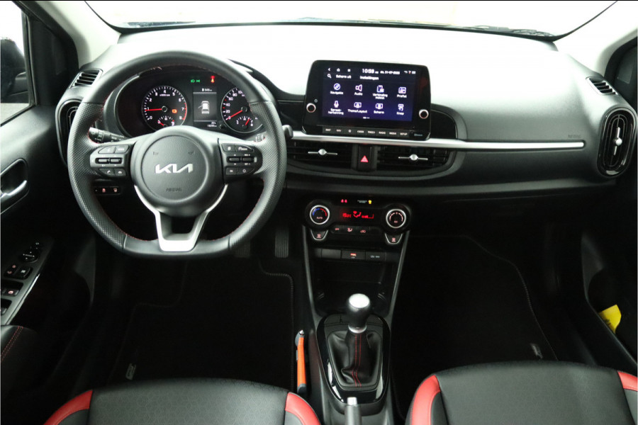 Kia Picanto 1.0 DPi GT-Line Apple Carplay/Android Auto - Cruise Control - Climate Control - Lederen Bekleding - Navigatie - Fabrieksgarantie tot 05-2031