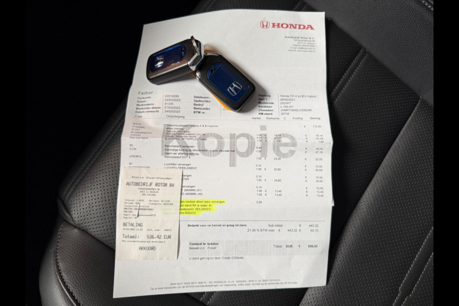 Honda CR-V 2.0 Hybrid Lifestyle, NAP, CarPlay, Trekhaak, LED, Leder, KeyLess