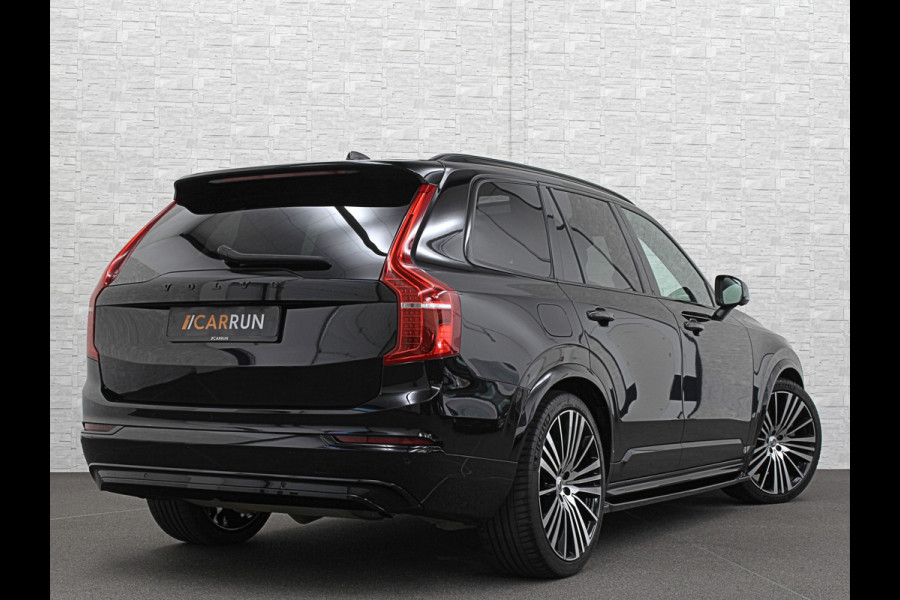 Volvo XC90 T8 R 455PK Long Range Ultimate Dark | Luchtvering | Bowers & Wilkins | 360 Camera | Panorama | Pilot-Assist | R-Design | ACC | Stoelventilatie | Trekhaak | Head-Up | Keyless-Entry | Sportstoelen | Memory | Standkachel | Stuurverwarming | Full-LED | Zonwering | BLIS | Carplay |