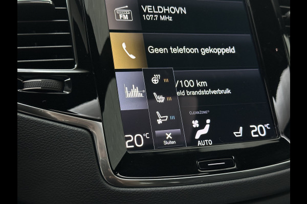 Volvo XC90 T8 R 455PK Long Range Ultimate Dark | Luchtvering | Bowers & Wilkins | 360 Camera | Panorama | Pilot-Assist | R-Design | ACC | Stoelventilatie | Trekhaak | Head-Up | Keyless-Entry | Sportstoelen | Memory | Standkachel | Stuurverwarming | Full-LED | Zonwering | BLIS | Carplay |