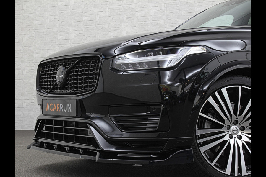 Volvo XC90 T8 R 455PK Long Range Ultimate Dark | Luchtvering | Bowers & Wilkins | 360 Camera | Panorama | Pilot-Assist | R-Design | ACC | Stoelventilatie | Trekhaak | Head-Up | Keyless-Entry | Sportstoelen | Memory | Standkachel | Stuurverwarming | Full-LED | Zonwering | BLIS | Carplay |