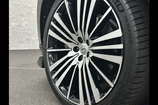 Volvo XC90 T8 R 455PK Long Range Ultimate Dark | Luchtvering | Bowers & Wilkins | 360 Camera | Panorama | Pilot-Assist | R-Design | ACC | Stoelventilatie | Trekhaak | Head-Up | Keyless-Entry | Sportstoelen | Memory | Standkachel | Stuurverwarming | Full-LED | Zonwering | BLIS | Carplay |