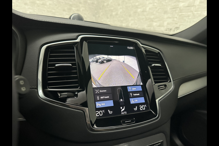 Volvo XC90 T8 R 455PK Long Range Ultimate Dark | Luchtvering | Bowers & Wilkins | 360 Camera | Panorama | Pilot-Assist | R-Design | ACC | Stoelventilatie | Trekhaak | Head-Up | Keyless-Entry | Sportstoelen | Memory | Standkachel | Stuurverwarming | Full-LED | Zonwering | BLIS | Carplay |
