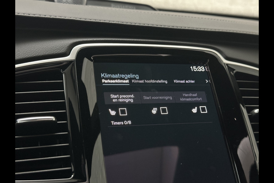 Volvo XC90 T8 R 455PK Long Range Ultimate Dark | Luchtvering | Bowers & Wilkins | 360 Camera | Panorama | Pilot-Assist | R-Design | ACC | Stoelventilatie | Trekhaak | Head-Up | Keyless-Entry | Sportstoelen | Memory | Standkachel | Stuurverwarming | Full-LED | Zonwering | BLIS | Carplay |