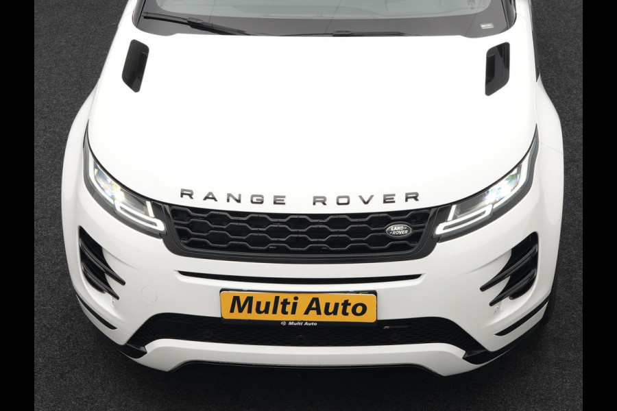 Land Rover Range Rover Evoque P300e AWD R-Dynamic Plug In Hybrid PHEV | Adaptive Cruise | Head Up Lederen Sportstoelen Memory | 20"L.M | Stuur & Stoelverwarming | Keyless | Apple Carplay |