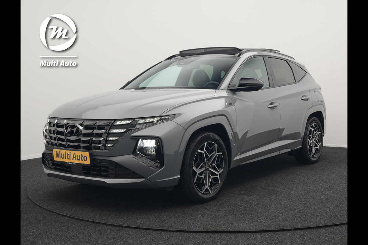 Hyundai Tucson 1.6 T-GDI N Line Sky 4WD Plug In Hybrid 265pk PHEV | Panodak | Alcantara Sportstoelen Memory & Ventilatie | Adaptive Cruise | Camera | Keyless | Krell Premium Sound | Apple Carplay | 19"L.M | Stuurverwarming |
