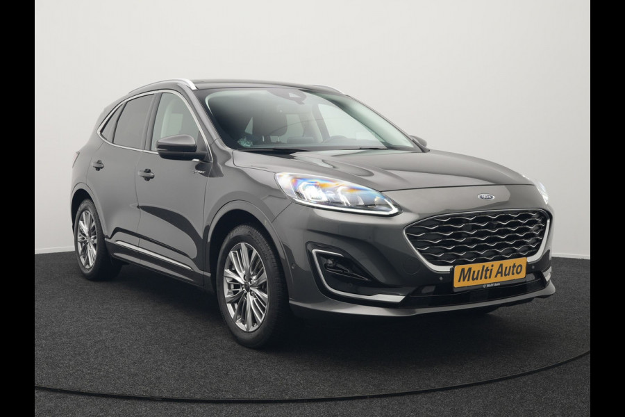 Ford Kuga Vignale Plug in Hybrid 225pk PHEV | Panodak | Head Up | Adaptive Cruise | 360 Camera | Lederen Sportstoelen Memory & Verwarmd | Apple Carplay | Bang&Olufsen | Navigatie | Pilot Assist | Virtual | DAB | Blis |