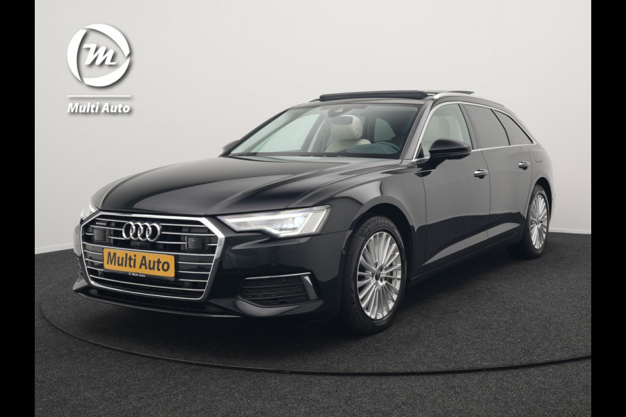 Audi A6 Avant 50 TFSI Quattro Design Plug In Hybrid 300pk Dealer O.H PHEV | Panodak | Head Up | Adaptive Cruise | 360 Camera | Bang&olufsen | Lederen Sportstoelen Memory & Verwarmd | Navigatie | Virtual | DAB |