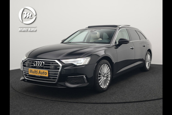 Audi A6 Avant 50 TFSI Quattro Design Plug In Hybrid 300pk Dealer O.H PHEV | Panodak | Head Up | Adaptive Cruise | 360 Camera | Bang&olufsen | Lederen Sportstoelen Memory & Verwarmd | Navigatie | Virtual | DAB |
