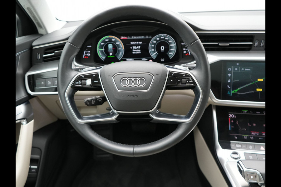 Audi A6 Avant 50 TFSI Quattro Design Plug In Hybrid 300pk Dealer O.H PHEV | Panodak | Head Up | Adaptive Cruise | 360 Camera | Bang&olufsen | Lederen Sportstoelen Memory & Verwarmd | Navigatie | Virtual | DAB |
