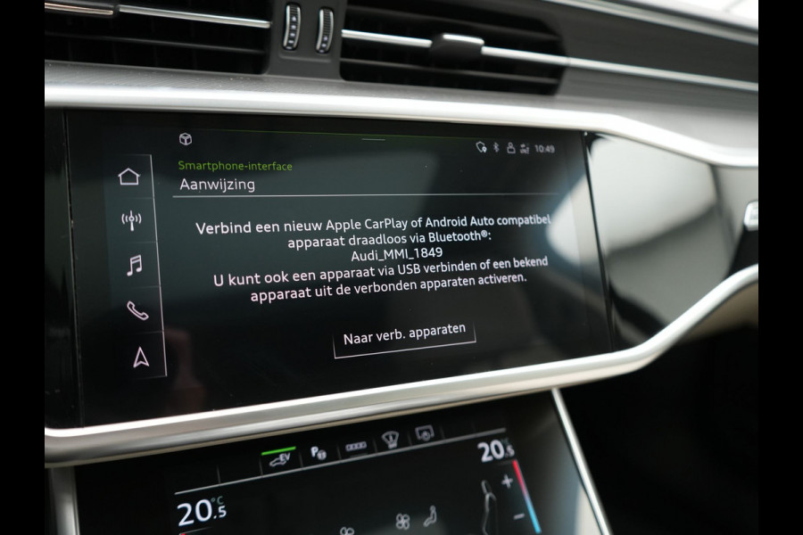 Audi A6 Avant 50 TFSI Quattro Design Plug In Hybrid 300pk Dealer O.H PHEV | Panodak | Head Up | Adaptive Cruise | 360 Camera | Bang&olufsen | Lederen Sportstoelen Memory & Verwarmd | Navigatie | Virtual | DAB |