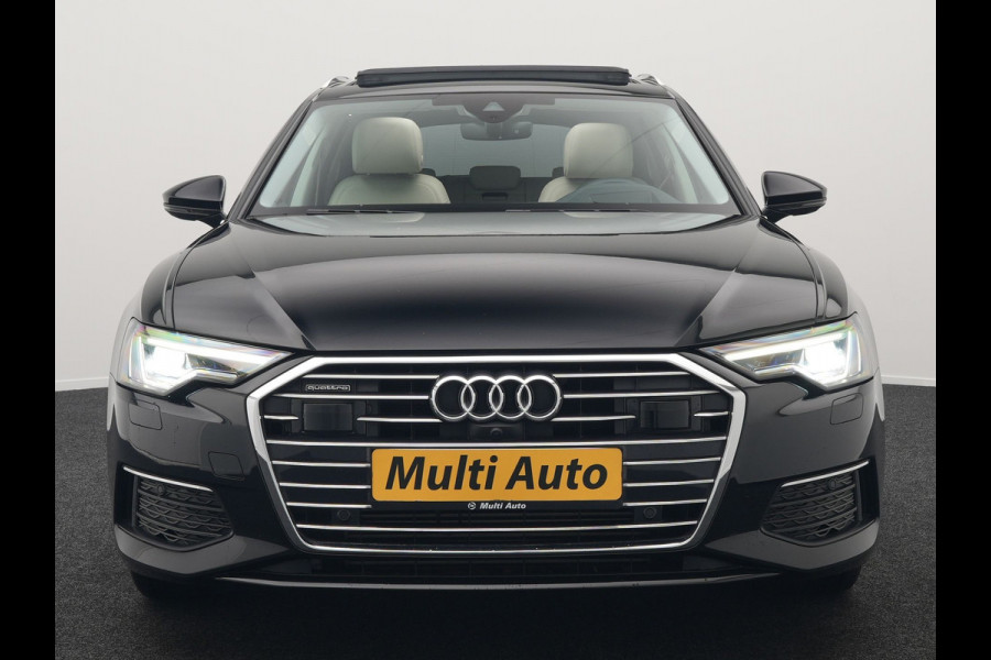 Audi A6 Avant 50 TFSI Quattro Design Plug In Hybrid 300pk Dealer O.H PHEV | Panodak | Head Up | Adaptive Cruise | 360 Camera | Bang&olufsen | Lederen Sportstoelen Memory & Verwarmd | Navigatie | Virtual | DAB |