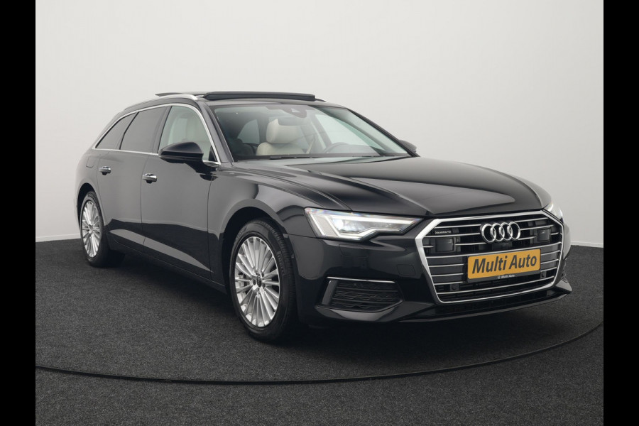 Audi A6 Avant 50 TFSI Quattro Design Plug In Hybrid 300pk Dealer O.H PHEV | Panodak | Head Up | Adaptive Cruise | 360 Camera | Bang&olufsen | Lederen Sportstoelen Memory & Verwarmd | Navigatie | Virtual | DAB |