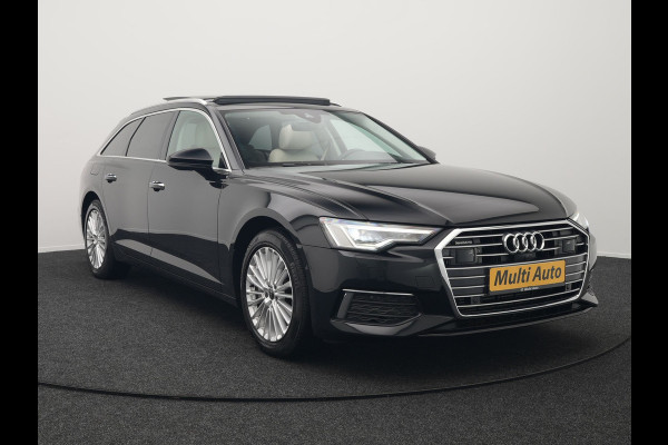 Audi A6 Avant 50 TFSI Quattro Design Plug In Hybrid 300pk Dealer O.H PHEV | Panodak | Head Up | Adaptive Cruise | 360 Camera | Bang&olufsen | Lederen Sportstoelen Memory & Verwarmd | Navigatie | Virtual | DAB |