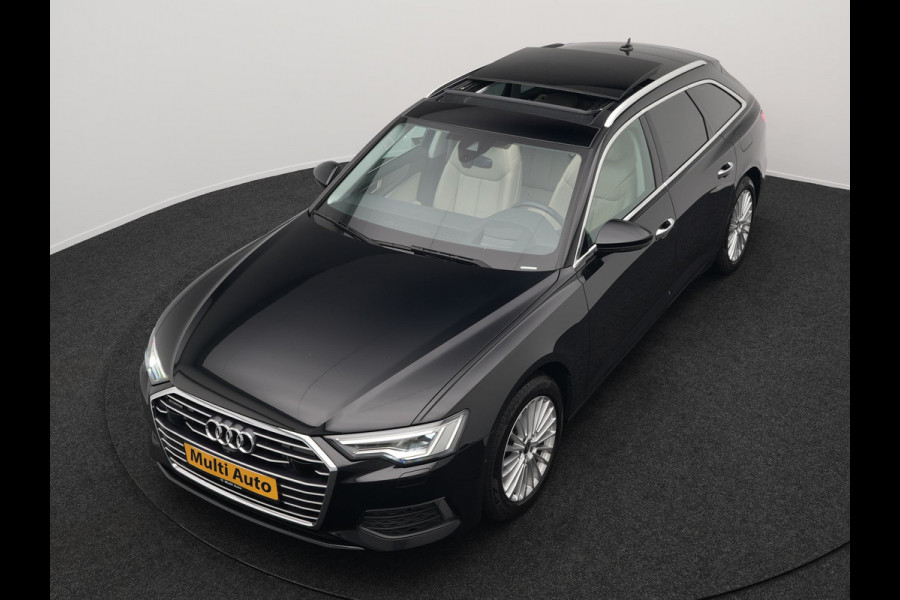 Audi A6 Avant 50 TFSI Quattro Design Plug In Hybrid 300pk Dealer O.H PHEV | Panodak | Head Up | Adaptive Cruise | 360 Camera | Bang&olufsen | Lederen Sportstoelen Memory & Verwarmd | Navigatie | Virtual | DAB |