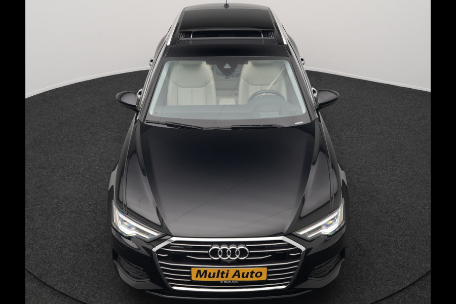Audi A6 Avant 50 TFSI Quattro Design Plug In Hybrid 300pk Dealer O.H PHEV | Panodak | Head Up | Adaptive Cruise | 360 Camera | Bang&olufsen | Lederen Sportstoelen Memory & Verwarmd | Navigatie | Virtual | DAB |