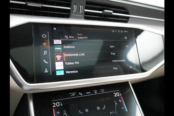 Audi A6 Avant 50 TFSI Quattro Design Plug In Hybrid 300pk Dealer O.H PHEV | Panodak | Head Up | Adaptive Cruise | 360 Camera | Bang&olufsen | Lederen Sportstoelen Memory & Verwarmd | Navigatie | Virtual | DAB |