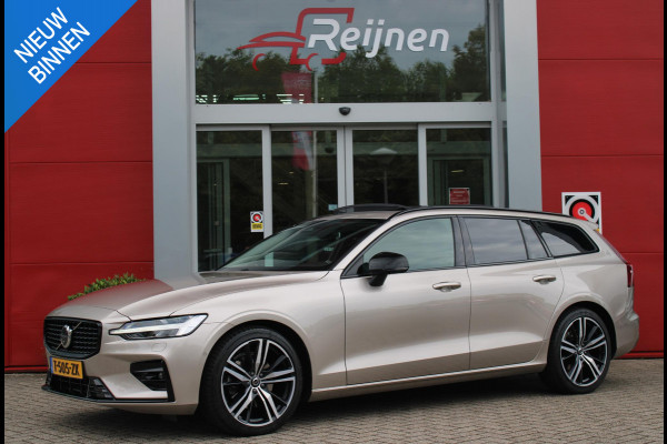 Volvo V60 2.0 B3 175PK PLUS DARK MILD HYBRID | PANORAMISCH SCHUIF/KANTELDAK | PREMIUM AUDIO HARMAN/KARDON | NAVIGATIE VIA GOOGLE AUTO | APPLE CARPLAY / ANDROID AUTO | FULL-LED ACTIVE HIGH BEAM KOPLAMPEN MET ADAPTIEVE BOCHTVERLICHTING EN EXTRA HOGE LICHOPBRENGST| LED MISTLAMPEN | VERLICHTINGSPACK 2 | TREKHAAK MET SEMI ELEKTRISCH INKLAPBARE KOGEL 1800KG TREKGEWICHT! | 19'' 5-DOUBLE SPAAKS MATT GRAPHITE / DIAMOND CUT VELGEN | LEDEREN BEKLEDING | POWER SEATS - BESTUURDERS- EN PASSAGIERSSTOEL ELEKTRISCHVERSTELBAAR MET GEHEUGEN, ELEKTRISCH VERSTELBARE  ZITVERLENGERS /LENDESTEUN VIERVO