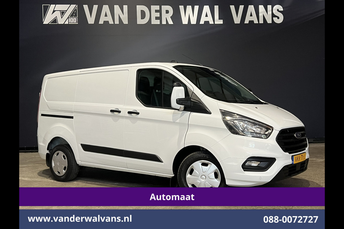 Ford Transit Custom 2.0 TDCI 130pk Automaat L1H1 Euro6 Airco | Camera | Trekhaak | Android Carplay | Cruisecontrol Parkeersensoren, bijrijdersbank, verwarmde voorruit, LED