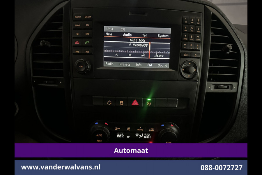 Mercedes-Benz Vito 114 CDI 7G-Tronic Automaat L2H1 Euro6 Airco | Camera | 2500KG Trekhaak | 17"LMV Parkeersensoren, Navigatie, Cruisecontrol, Licht metalen velgen, Bijrijdersbank, Dakrails