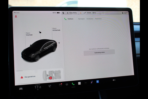 Tesla Model 3 Standard RWD Plus 60 kWh | Navigatie | Panorama dak | 360 camera | Parkeersensoren | Stoelverwarming | 19" lichtmetalen velgen | Ledverlichting Leder | Climate Control |