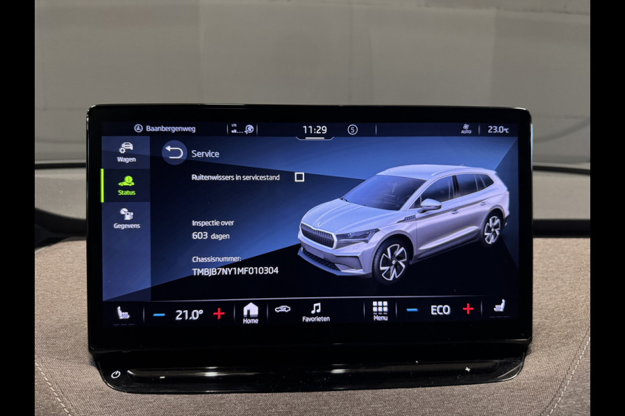 Škoda ENYAQ iV 60 First Edition | SOH 93% | Camera | Elektr. stoel + geheugen | Adaptive cruise | Carplay | Stoelverwarming