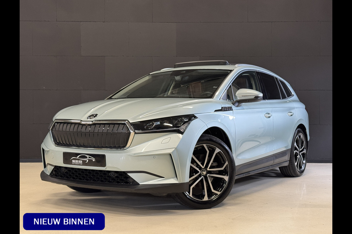 Škoda ENYAQ iV 60 | Pano | Leder | Memory | Sfeerverlichting | Camera | Stoel/stuurverwarming | Adaptive cruise | Carplay