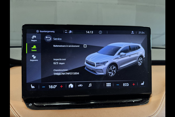 Škoda ENYAQ iV 60 | Pano | Leder | Memory | Sfeerverlichting | Camera | Stoel/stuurverwarming | Adaptive cruise | Carplay