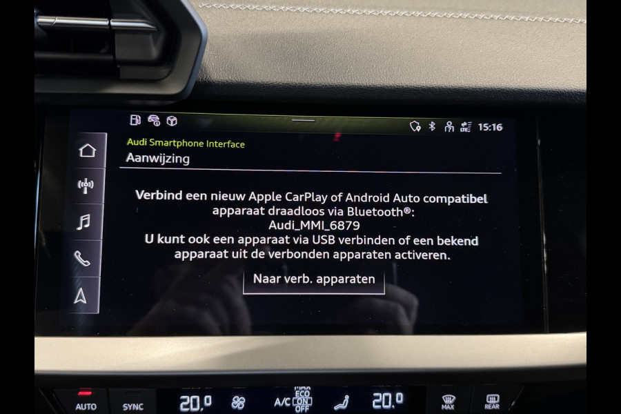 Audi A3 Sportback 30 TFSI S edition | 2x S-line | Automaat | Adaptive cruise | Carplay | Afn. trekhaak | Full LED | Navi