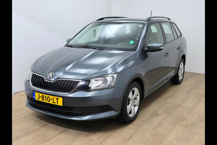 Škoda Fabia Combi Occasion met airco en isofix | Tweedehands Skoda Fabia kleine stationwagen in antracietgrijs | Sportvelgen