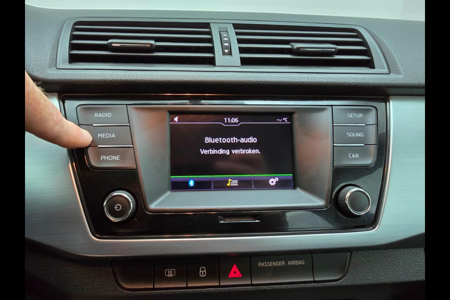 Škoda Fabia Combi Occasion met airco en isofix | Tweedehands Skoda Fabia kleine stationwagen in antracietgrijs | Sportvelgen