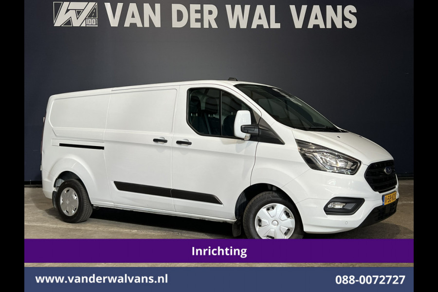 Ford Transit Custom 2.0 TDCI L2H1 Inrichting Euro6 Airco | Navigatie | Camera | LED | Cruisecontrol | Android Auto Parkeersensoren, Verwarmde voorruit, Stoelverwarming, Bijrijdersbank, 2800kg trekvermogen