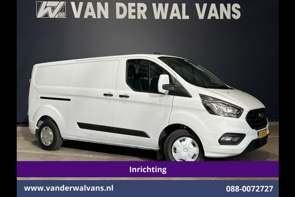 Ford Transit Custom 2.0 TDCI L2H1 Inrichting Euro6 Airco | Navigatie | Camera | LED | Cruisecontrol | Android Auto Parkeersensoren, Verwarmde voorruit, Stoelverwarming, Bijrijdersbank, 2800kg trekvermogen