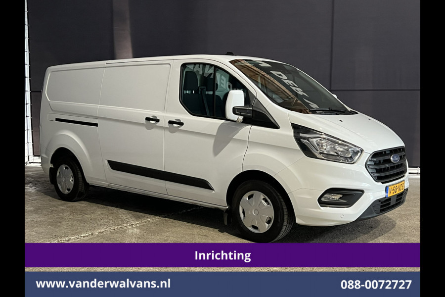 Ford Transit Custom 2.0 TDCI L2H1 Inrichting Euro6 Airco | Navigatie | Camera | LED | Cruisecontrol | Android Auto Parkeersensoren, Verwarmde voorruit, Stoelverwarming, Bijrijdersbank, 2800kg trekvermogen