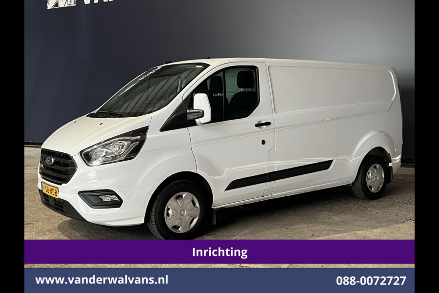 Ford Transit Custom 2.0 TDCI L2H1 Inrichting Euro6 Airco | Navigatie | Camera | LED | Cruisecontrol | Android Auto Parkeersensoren, Verwarmde voorruit, Stoelverwarming, Bijrijdersbank, 2800kg trekvermogen