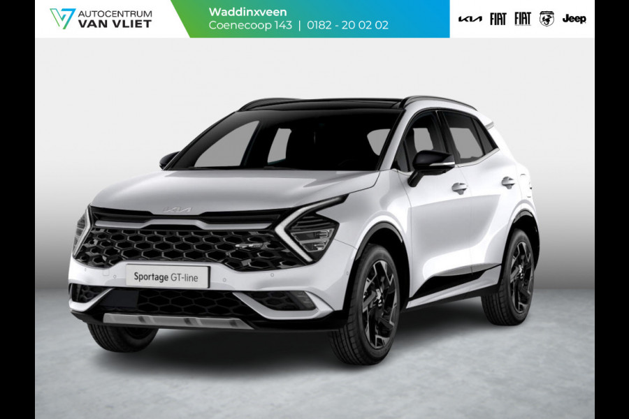 Kia Sportage 1.6 T-GDi Plug-in Hybrid AWD GT-Line | Uit voorraad leverbaar | Clima | Stoel-/stuurverwarming | Schuif-/kanteldak | Carplay | Navi | Adapt. Cruise | 19''