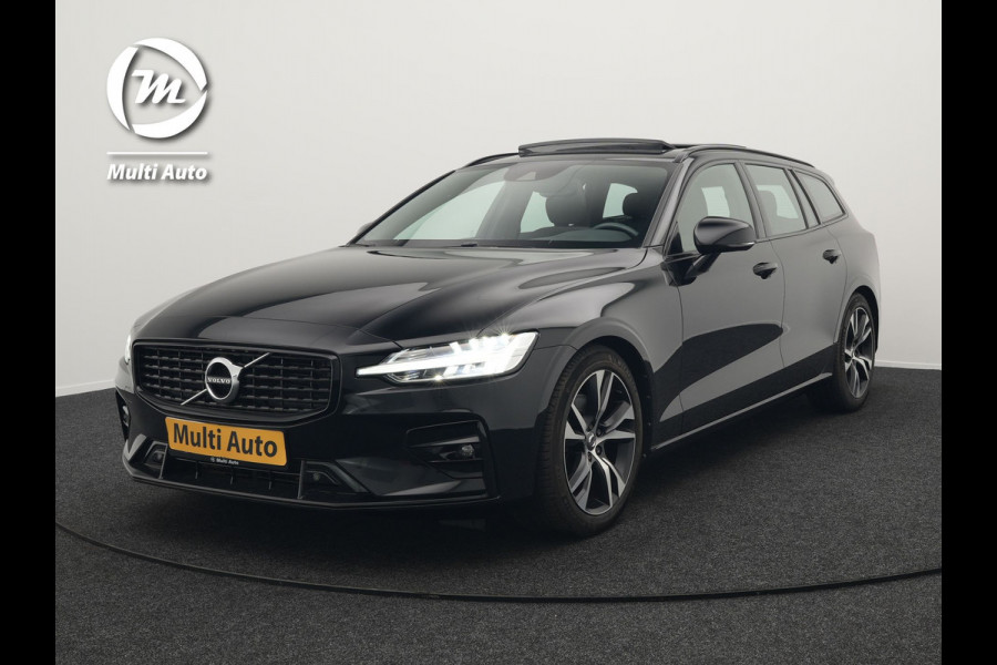 Volvo V60 B4 R-Design Automaat 198pk | Panodak | Adaptive Cruise | Camera | Lederen Sportstoelen Memory & Verwarmd | Pilot Assist | Blis | Navigatie | Stuurverwarming  | Virtual | DAB |