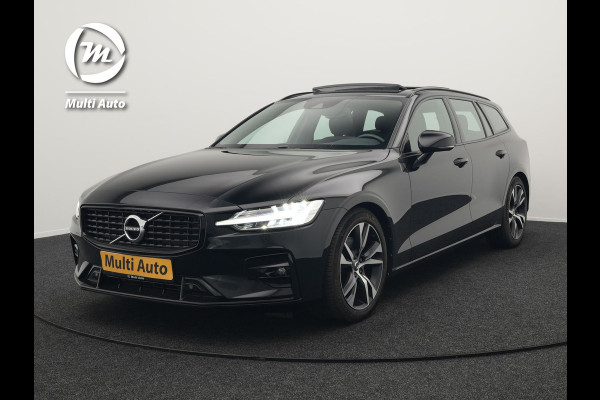 Volvo V60 B4 R-Design Automaat 198pk | Panodak | Adaptive Cruise | Camera | Lederen Sportstoelen Memory & Verwarmd | Pilot Assist | Blis | Navigatie | Stuurverwarming  | Virtual | DAB |