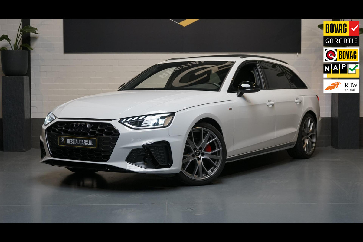 Audi A4 Avant 40 TFSI Quattro Black Optik 3x S-Line AUTOMAAT-ACC-BANG&OLUFSEN-CAMERA-CARPLAY-KEYLESS-MATRIX LED-PANORAMA-VIRTUEEL