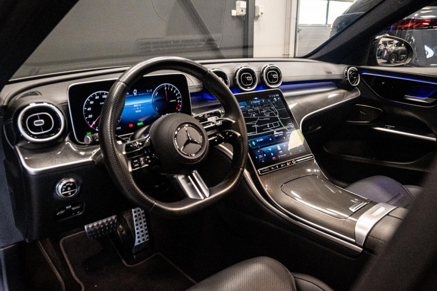 Mercedes-Benz C-Klasse Estate 300 e AMG Line *Designo Magno / Niveauregulering / Sound-Systeem / Night-Pakket / Elektrische Trekhaak*