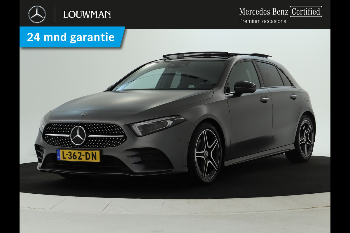 Mercedes-Benz A-Klasse 180 Business Solution AMG | AMG Line | Night Pakket | Panorama Schuif-Kanteldak | Sfeerverlichting | Inclusief 24 maanden MB Certified garantie voor Europa. Mercedes-Benz A-Klasse 180 Business Solution AMG | AMG Line | Night Pakket | Panorama Schuif-Kanteldak | Sfeerverlichting | Inclusief 24 maanden MB Certified garantie voor Europa.