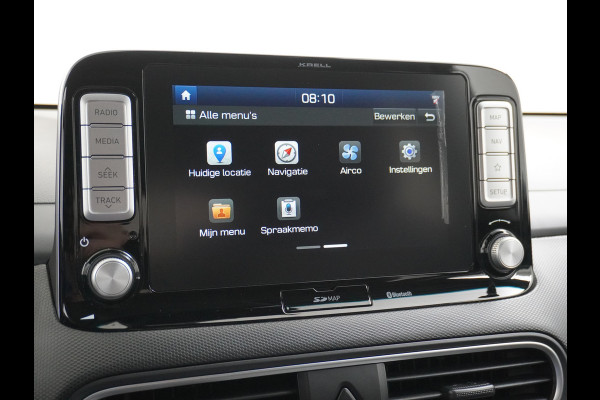 Hyundai Kona EV 64kWh 204pk Premium Leer Head-Up Display Apple Carplay Android Navi Camera Elektr.Stoelen+Verwarmd Adaptive Cruise/Stop&Go Ze Pdc Subwoofer Bluetooth Dodehoek detector Privacy Glas Rijstrooksensor