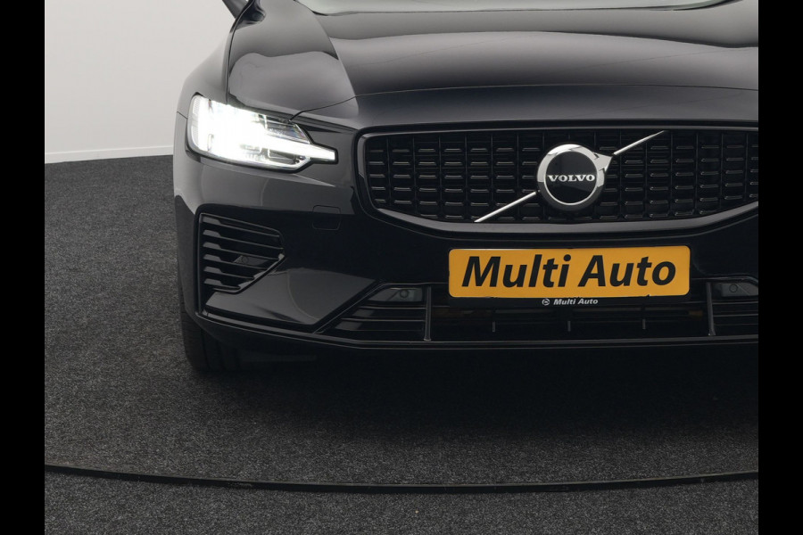 Volvo V60 T6 Plus Dark AWD Plug In Hybrid 340pk Dealer O.H PHEV | Trekhaak Af Fabriek | Adaptive Cruise | Camera | Lederen Sportstoelen Memory & Verwarmd | Google Assistant & Maps | Apple Carplay | Pilot Assist | Blis | Virtual | Navigatie | DAB |